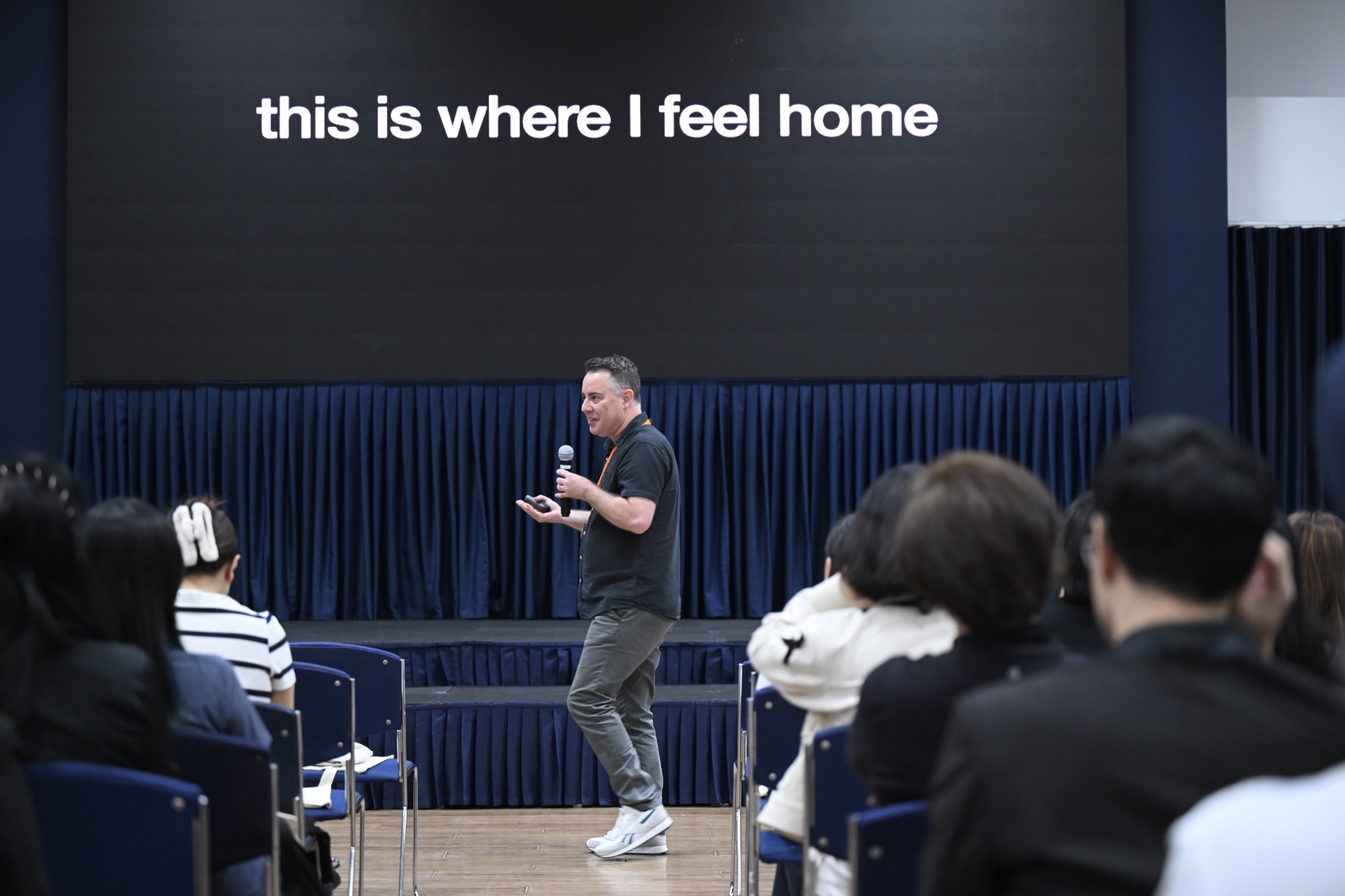 Paul Hamilton speaking at a conference